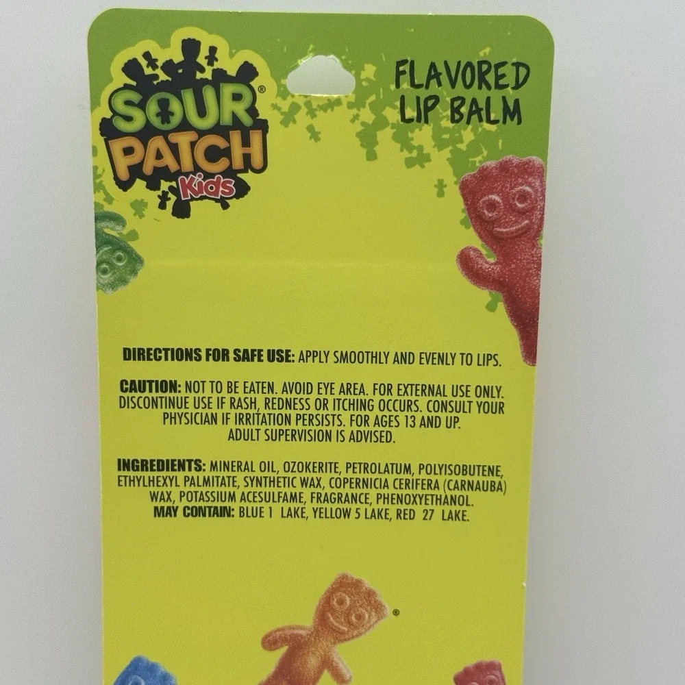 Sour Patch Kids 8 Flavored Lip Balms Assorted Pack 0.96 oz.
